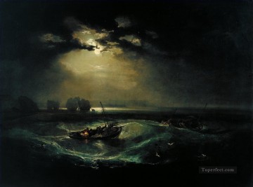Joseph Mallord William Turner Painting - Fishermen at Sea The Cholmeley Sea Piece landscape Turner